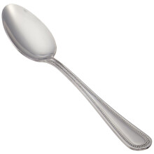 Winco 12-Piece Dots Teaspoon Set 18-0 Stainless Steel Silver
