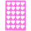 Heart Chablon Stencil 1