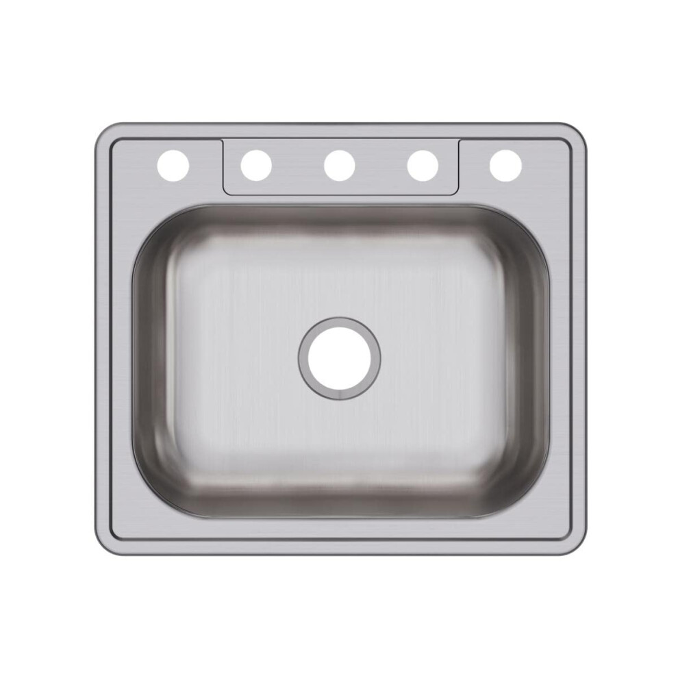 Photos - Kitchen Sink Elkay D125225 22 Gauge Stainless Steel Single Bowl Top Mount  25 x 22 x 6.5625""""