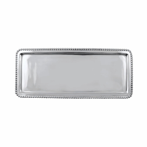 Mariposa Beaded Long Tray  One Size  Silver