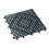 Winco Interlocking Bar Mat 12 x 12-tommer Dark Smoke Black Medium 1