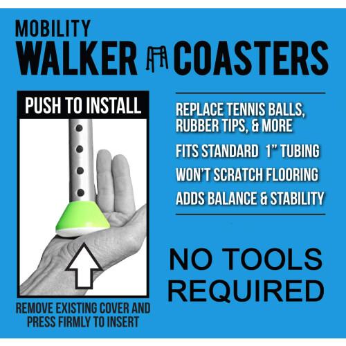 Walker Coasters Tennisbold Gul 2 Count 1