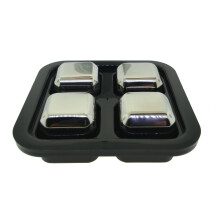 Surgical Grade Steel Whisky Stones - BEDSTE - Whisky Rocks isterninger - 100%