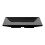 F?. ML-102-BK Sort 6"""" Firkantet plade stor 3