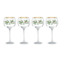 Lenox 856101 Holiday 4-Piece Wine Glass Set Christmas Dinnerware Hosting