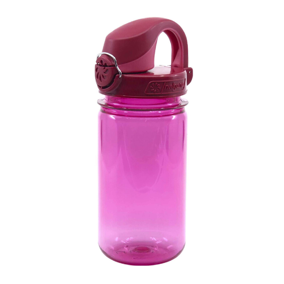 Nalgene Kids On The Fly Water Bottle  Leak Proof  Durable  BPA and BPS Free  Carabiner Friendly  Reusable and Sustainable  12 Ounces