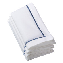 Saro Lifestyle Embroidered Line Design servietter (s?t med 4) Sapphire 20""""