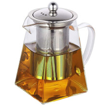 Vivoice Ultra 8.5oz(One Cup) Clear Heat Resistant Glass Teapot Infuser with 250 ml Glass Filter (250ml)