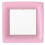 Entertaining with Caspari Grosgrain Square Dinner Plates (8 Pack)  Light Pink 1
