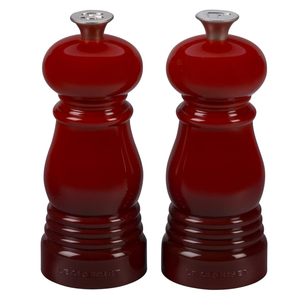Photos - Condiment Set Le Creuset Petite Salt and Pepper Mill Set 5"""" x 2"""" each Cerise 9600250006