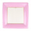 Entertaining with Caspari Grosgrain Square Dinner Plates (8 Pack)  Light Pink 2