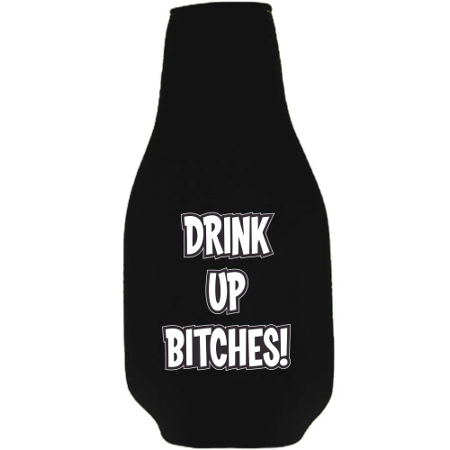 Drik op Bitches Beer Bottle Coolie (1 sort) 1