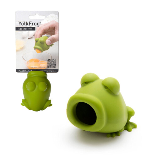 Peleg Design Silicone Egg Separator  Separate Egg Yolk from Egg White  Swallow Release  Yolk Divider Egg Extractor  Kitchen Gadgets Baking Tools (Yolk