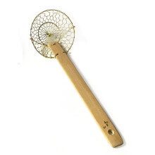 Ronde koperen spinzeef van 4 inch