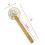 Ronde koperen spinzeef van 4 inch 2
