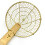 Ronde koperen spinzeef van 4 inch 3