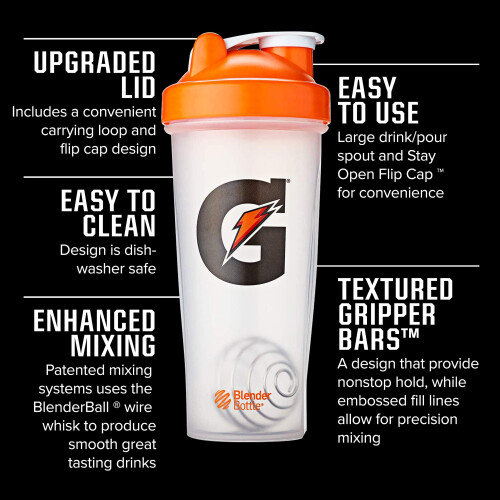 Shaker per Gatorade in plastica per palestra, 28 once 1