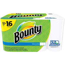 Bounty Select-a-Size papieren handdoeken wit 12 rollen (verpakking van 1)
