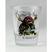 Curacao Pirate """"Surrender the Booty"""" Shot Glass