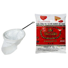 Thailndskt tefilter i rostfritt stl Traditionell thailndsk stil med nummer ett den ursprungliga thailndska isteblandningen (Cha Tra Mue - 400