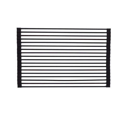 True & Tidy  Multi-Purpose Over The Sink Roll-Up Drying Rack  DR-881  Black