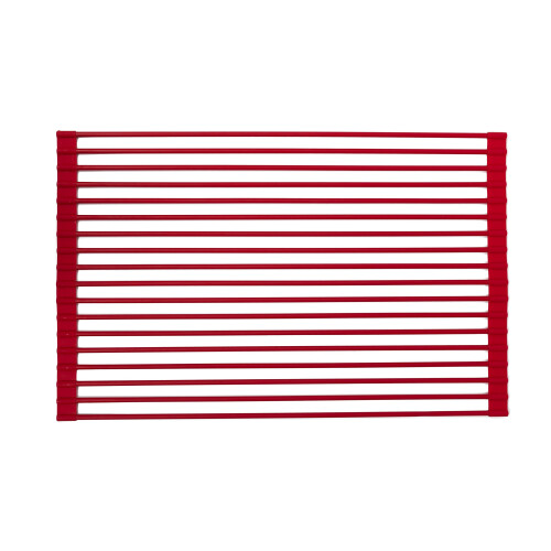 True & Tidy  Multi-Purpose Over The Sink Roll-Up Drying Rack  DR-881  Red