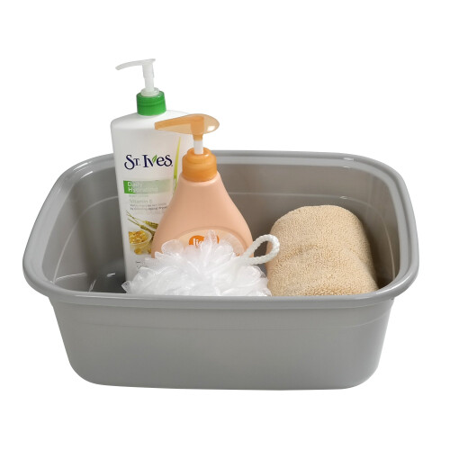 Begale 14 Quart Rectangular Dishpan Basin til vask af retter Sæt på 4 grå 2