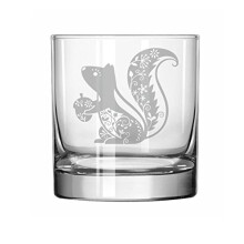 MIP 11 oz Rocks Whiskey Highball Glass Fancy Squirrel