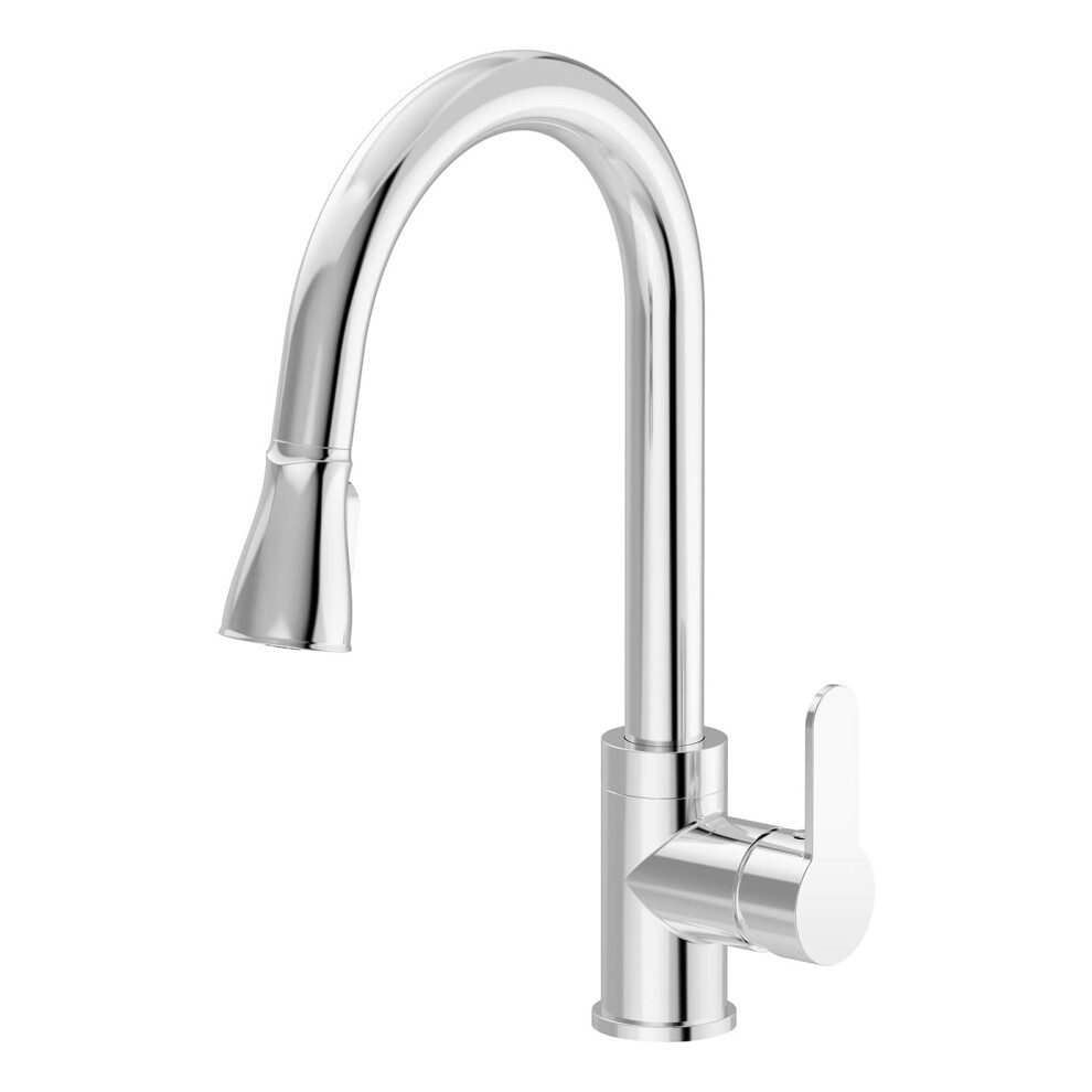 Robinet de cuisine Symmons S-6710-PD-1.5 Identity     poign   e unique et bec r   tractable, chrome poli (1,5 GPM)