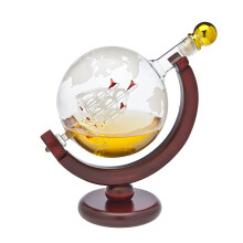 Godinger Whisky Decanter Globe - pro likr Scotch Bourbon Vodka nebo vno drky pro mue tta - 850 ml
