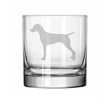 MIP 11 oz Rocks Whiskey Highball Glass Vizsla