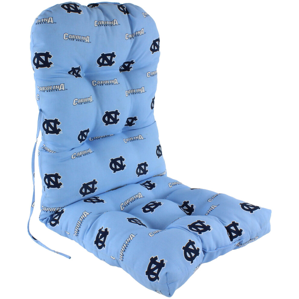 Coussin College Covers NCAA Adirondack 45 po x 20 po x 3 po, Tar Heels de Caroline du Nord
