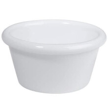 Winco Melamina Rotonda Liscia Infrangibile Ramekin Bianco 2 oz | 1 Dozzina
