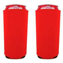 Tomt neopren 24 oz. Can Coolie (2-pack Bright Orange)