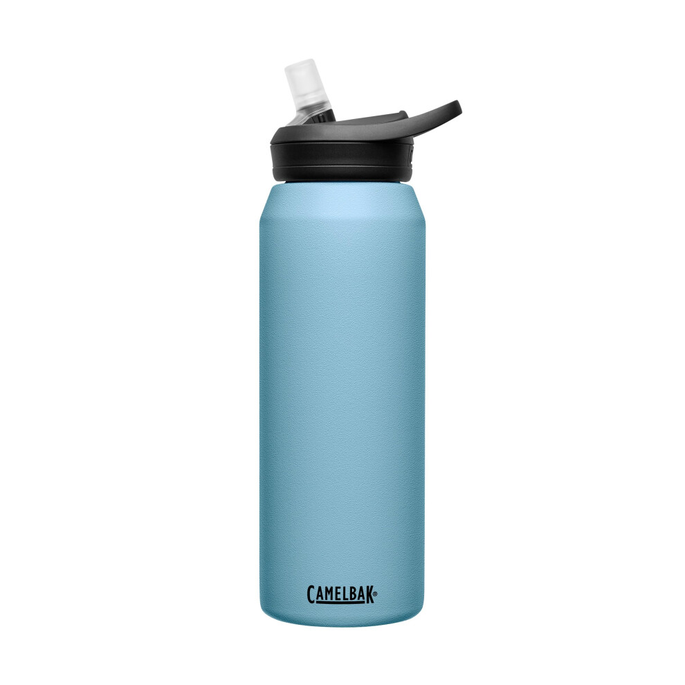 CamelBak eddy+ Water Bottle with Straw 32oz - Insulated Stainless Steel  Dusk Blue