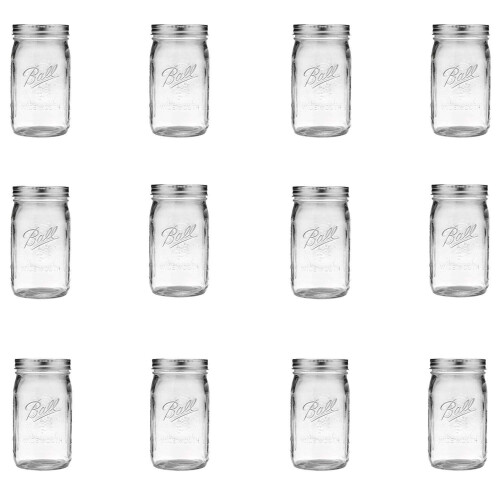 Ball Einmachglas Einweckgläser 32 Oz mit Deckel, 12er Pack