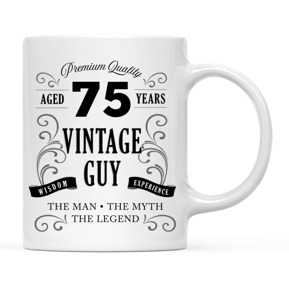 Andaz Press 11Oz. Cadeau De Tasse De Caf Cadeau Pour Hommes Gs De 75 Ans-image
