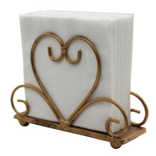 Metal Bord Servietholder Fritst?ende Tissue Dispenser Bronze