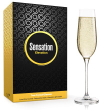 Set di 2 calici da champagne in cristallo Season STORY, bicchieri da champagne da 8 once, bicchieri da matrimonio per spumante, bicchieri a stelo