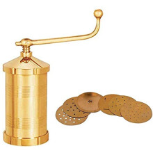 Sahishnu Online & Marketing Brass Sev Sancha Maker Murkul Maker Manual Pasta Maker Shev Maker Gathiya Murukulu Janthikulu Maker Machine with 6 Diff
