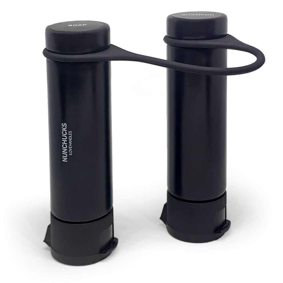 Botellas De Viaje Ilovehandles Nunchucks, A Prueba De Fugas, Rellenables, Aprobadas Por La Tsa, Tubos Exprimibles Para Gimnasio, Art Culos De Toc-image