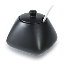 FUYU - Tarro de cer   mica para especias, condimentos, azucarero con tapa y cuchara