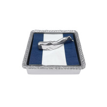 MARIPOSA Nantucket Whale Rope Servietkasse S?lv Lille