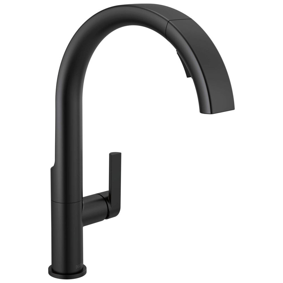 Photos - Tap Delta Faucet Keele Kitchen Faucet with Pull Down Sprayer Matte Black Kitchen Sink Faucet Modern Kitchen Faucet Kitchen Fauce 