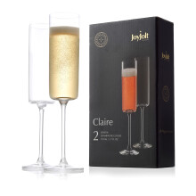 Fl   te da champagne JoyJolt - Set di 2 bicchieri da champagne in cristallo della collezione Claire - Capacit    5,7 once - Squisita fattura - Ideali