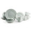 HomeVss  Pearl Dots Stoneware Dinnerware Set (20pc Set  Teal) 1
