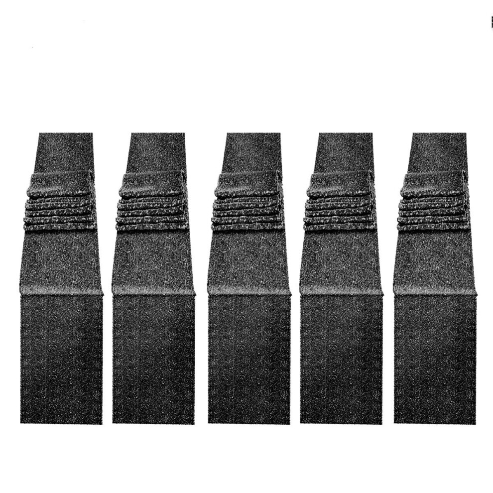 Jyflzq Runner Da Tavola Con Paillettes Nere, 30,5 X 273 Cm, Confezione Da 5, In Tessuto Con Paillettes Glitterate - Runner Scintillanti Per Decor-image