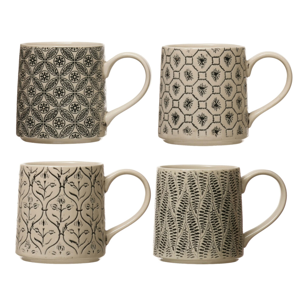 Ensemble De 4 Tasses Et Mugs En Gr S Creative Co-Op (Lot De 4)-image