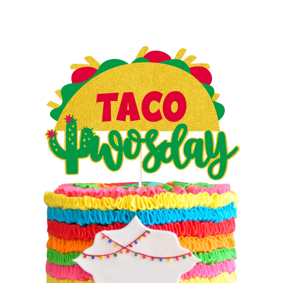 Taco Twosday Cake Topper 2 me Cumpleanos Fiesta De Party Decor Taco Theme Party Decoracion De Torta De Fiesta Mexicana Cake Topper.