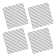 Cackleberry Home Alloy Grijs en Wit Tikkende Streep Stoffen Servetten Geweven Katoen 18 Inch Vierkant Set van 4